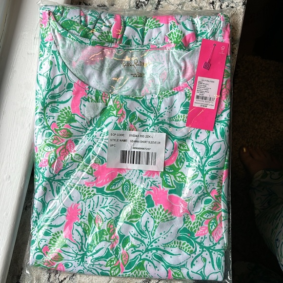 🆕💕🌴LILLY PULITZER🌴GEANNA SWING DRESS 🌺 SIZE LARGE - Picture 8 of 8